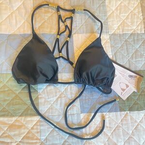 ViX string bikini top in black